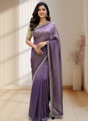 Tissue Silk Handwork Saree