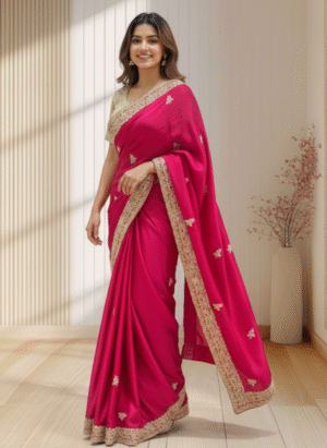 Hot Pink Crepe Festival Splendor