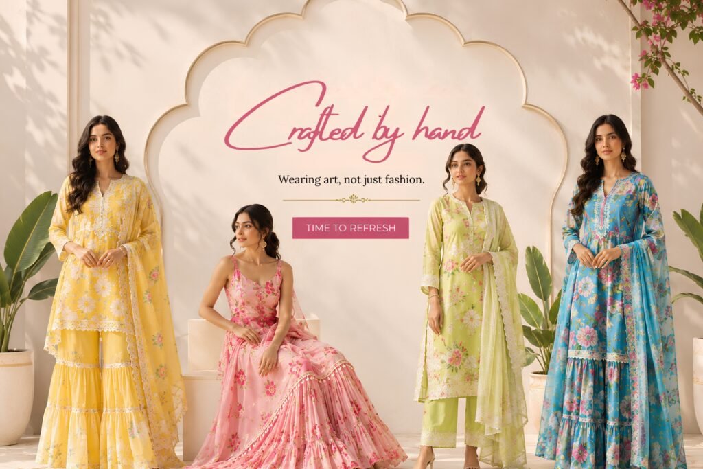 About Us Sarees, Ethnic wear and Indo Western by Mansa Sarees