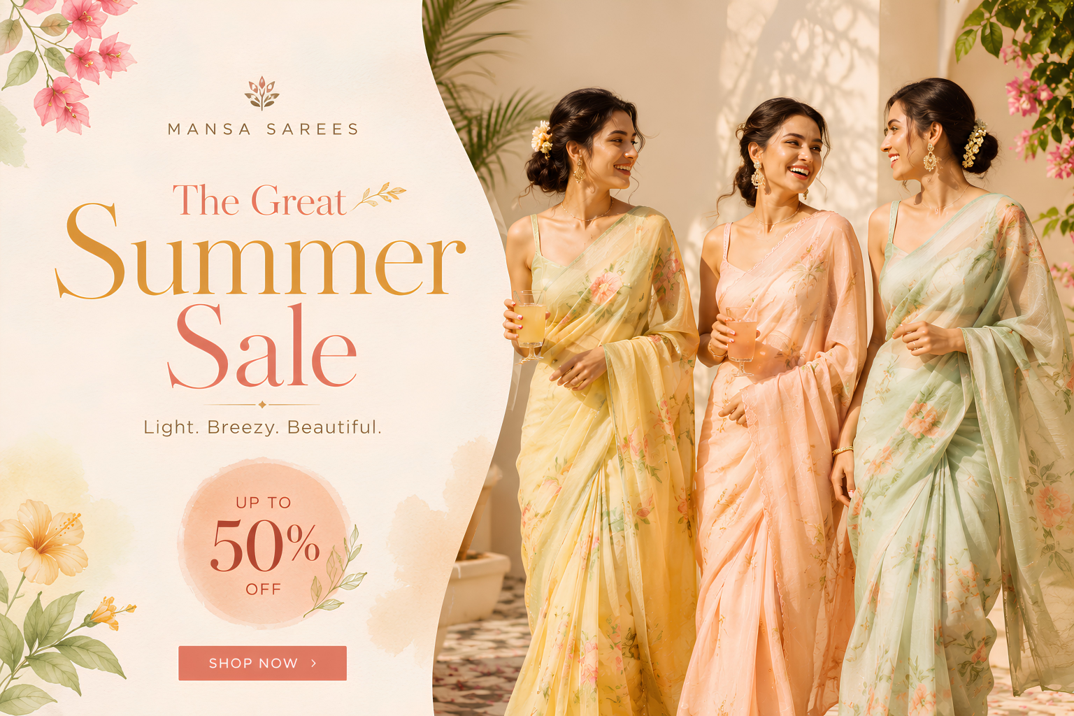 HOME Sarees, Ethnic wear and Indo Western by Mansa Sarees